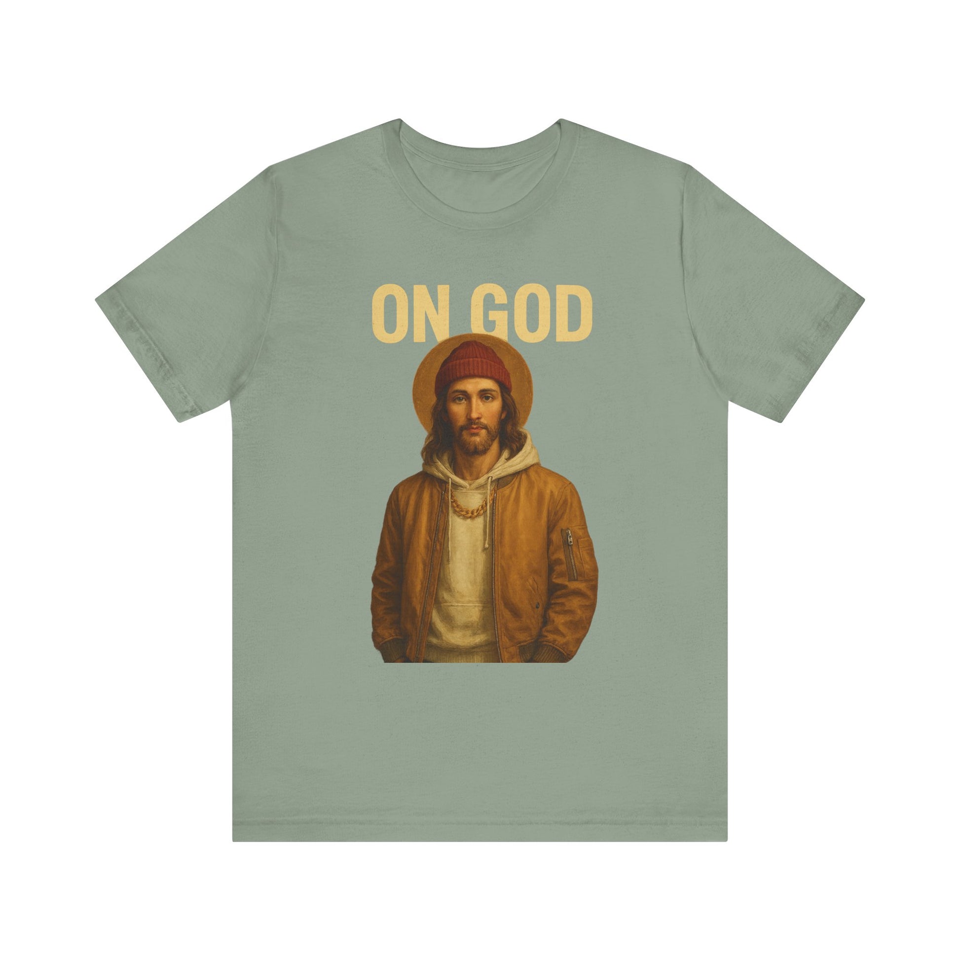 ON GOD Graphic Unisex Tee, Casual Everyday Shirt, Christian Humor Apparel, Gift for Believers, Trendy Streetwear
