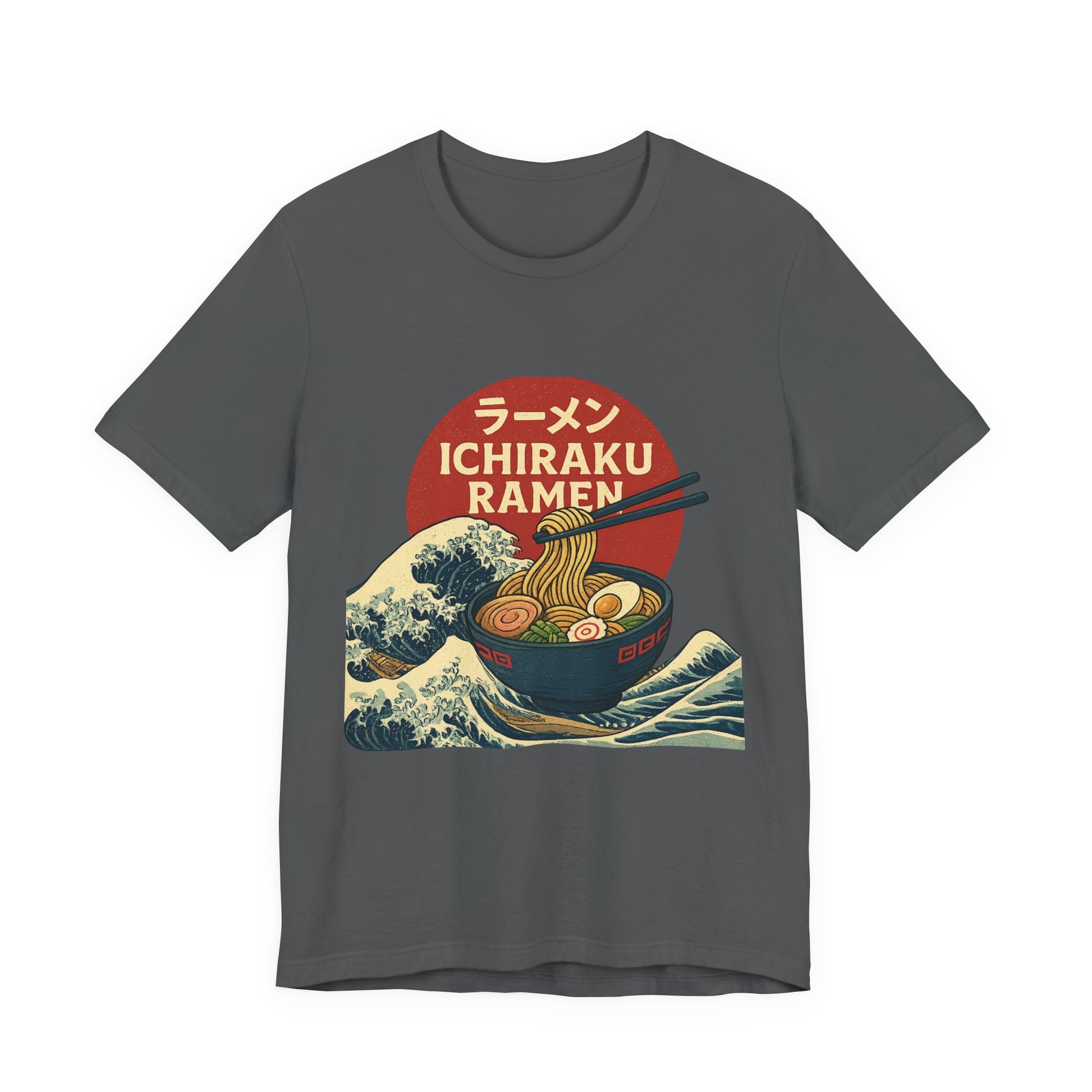 Naruto themed Ichiraku Ramen Unisex Tee, Cozy Anime Merch, Foodie Gift, Casual Streetwear, Perfect for Ramen Lovers, Unique Gift Idea