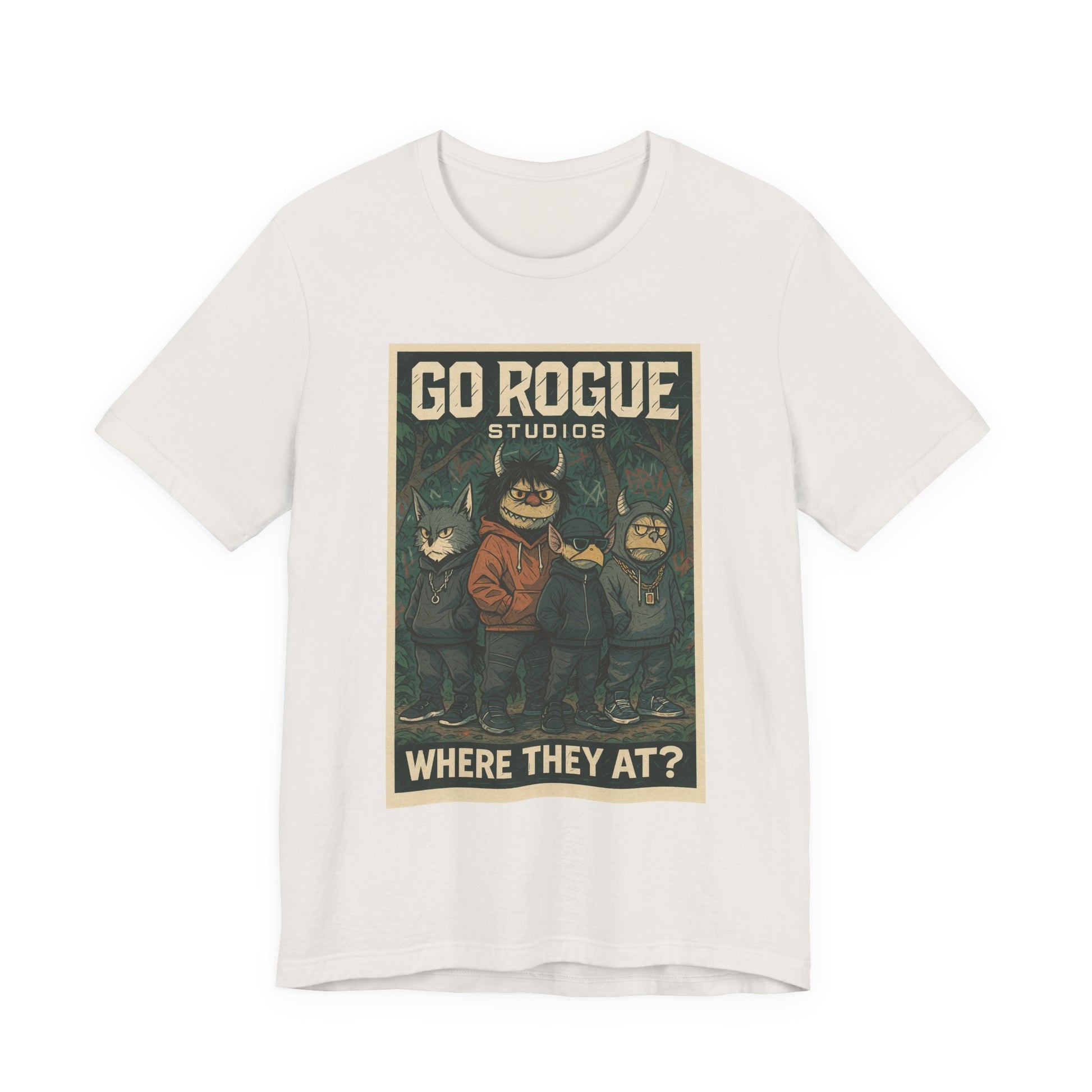 Retro Graphic Tee - Go Rogue Studios, Unisex Short Sleeve, Vintage T-Shirt, Unique Gift, Everyday Wear, Casual Style