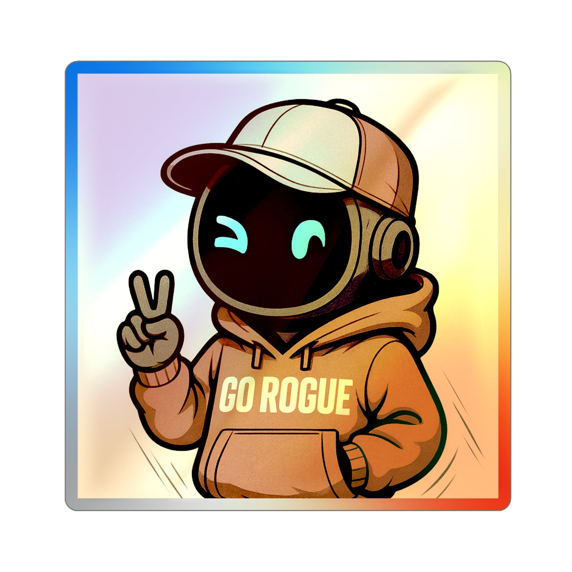 Holographic Die-cut Stickers for Trendy Decor, Skateboards, Laptops, Journals, and Your Unique Style