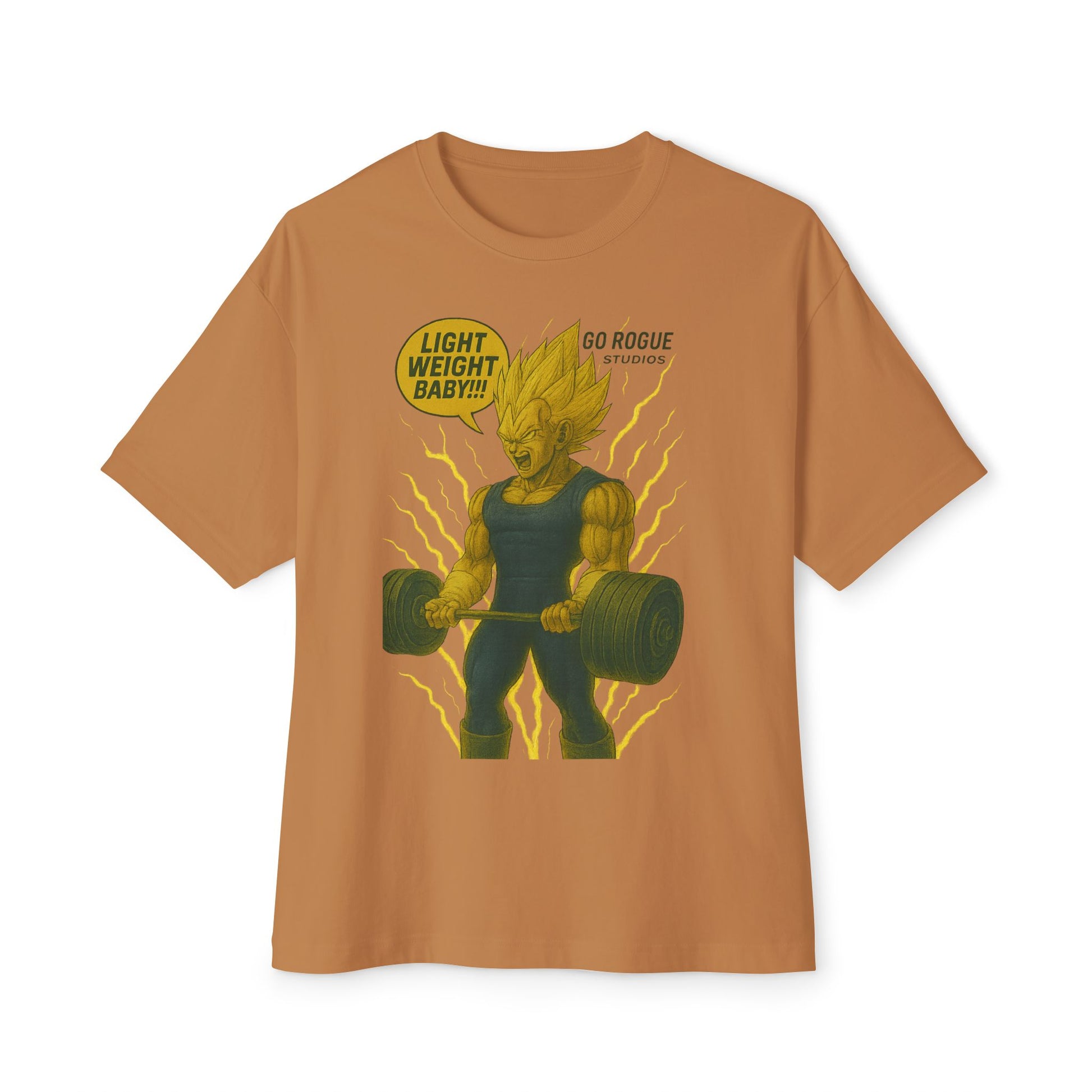 Vegeta Dragon Ball Z Bold Graphic Workout Tee - Unisex Oversized Boxy Design, Perfect for Gym Lovers, Fitness Gifts, Anime Fans, Casual Wear, Street Style