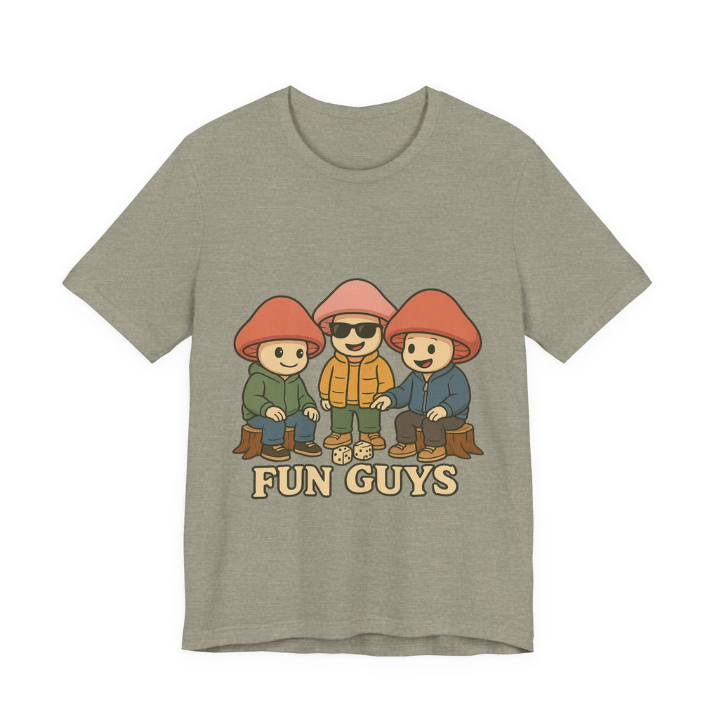 "Fun Guys" Unisex Tee - Whimsical Mushroom Graphic Shirt, Perfect for Nature Lovers, Gifts for Friends, Casual Wear, Mushroom [...]