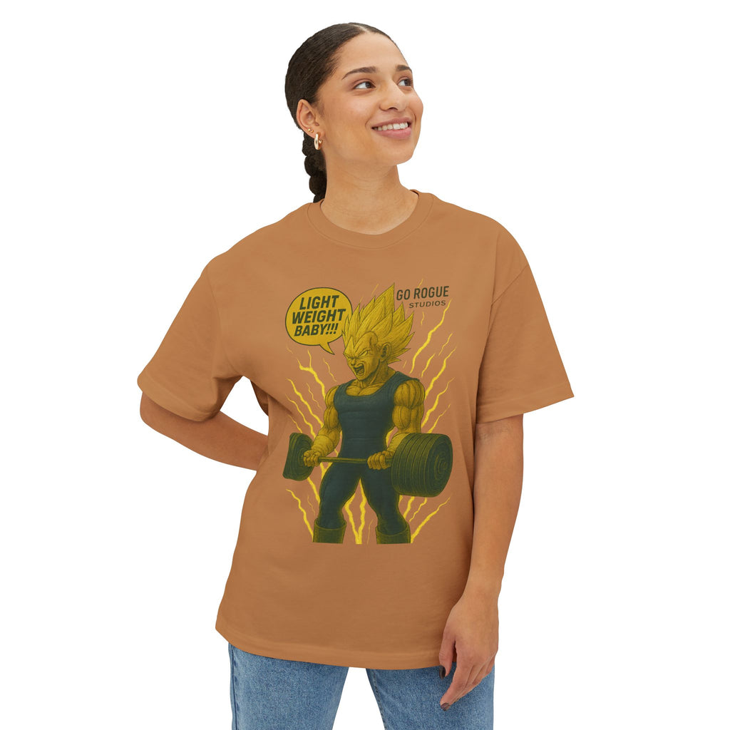 Vegeta Dragon Ball Z Bold Graphic Workout Tee - Unisex Oversized Boxy Design, Perfect for Gym Lovers, Fitness Gifts, Anime Fans, Casual Wear, Street Style