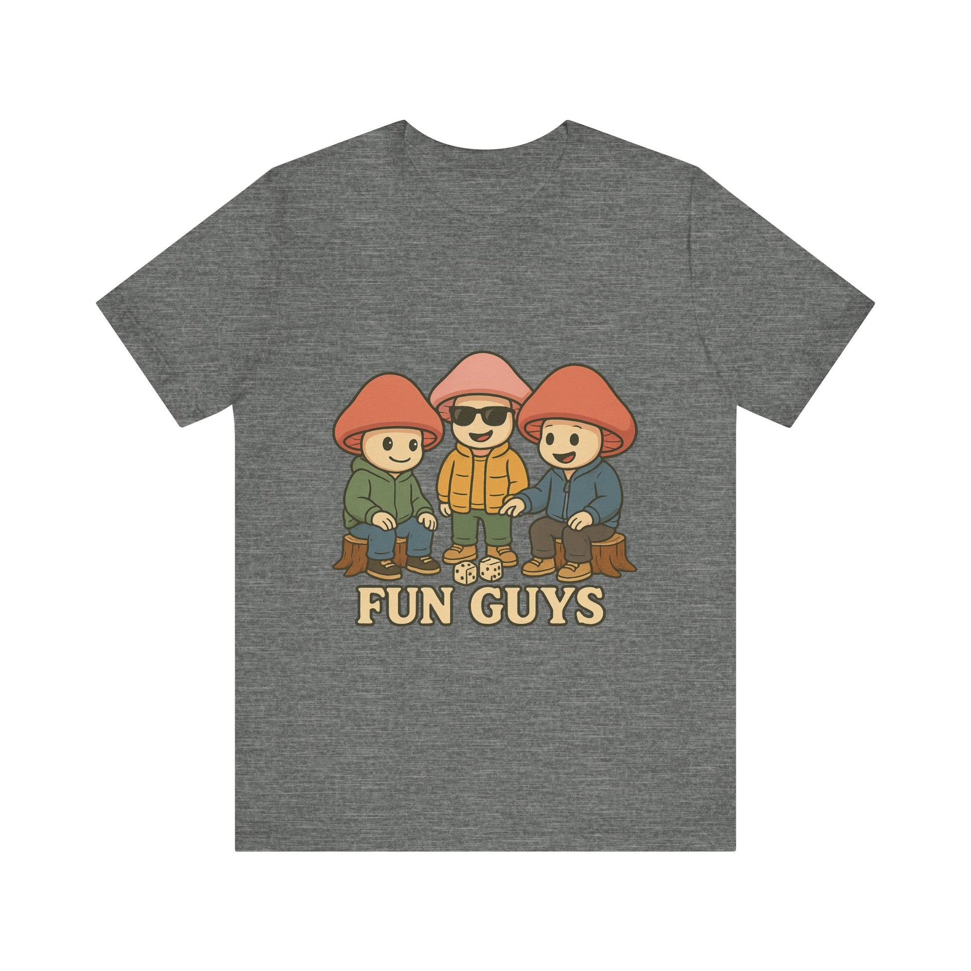 "Fun Guys" Unisex Tee - Whimsical Mushroom Graphic Shirt, Perfect for Nature Lovers, Gifts for Friends, Casual Wear, Mushroom [...]