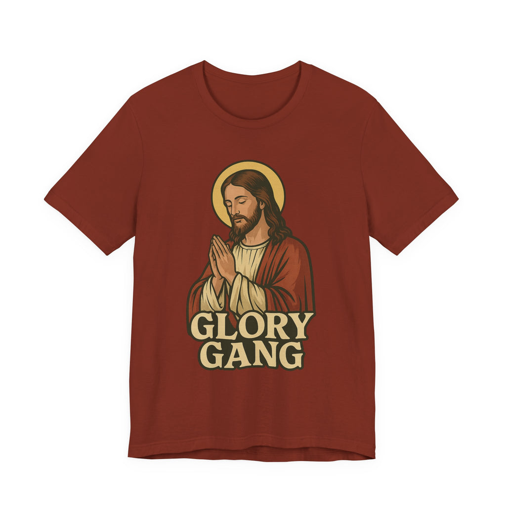 Glory Gang Jesus Tee, Faith Shirt, Christian Apparel, Unisex Graphic Tee, Religious Gift, Inspirational Wear