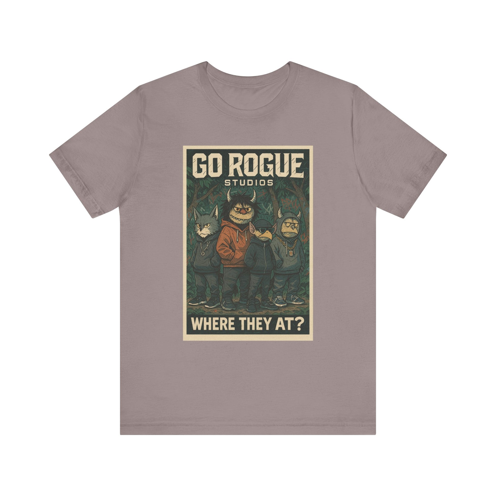 Retro Graphic Tee - Go Rogue Studios, Unisex Short Sleeve, Vintage T-Shirt, Unique Gift, Everyday Wear, Casual Style