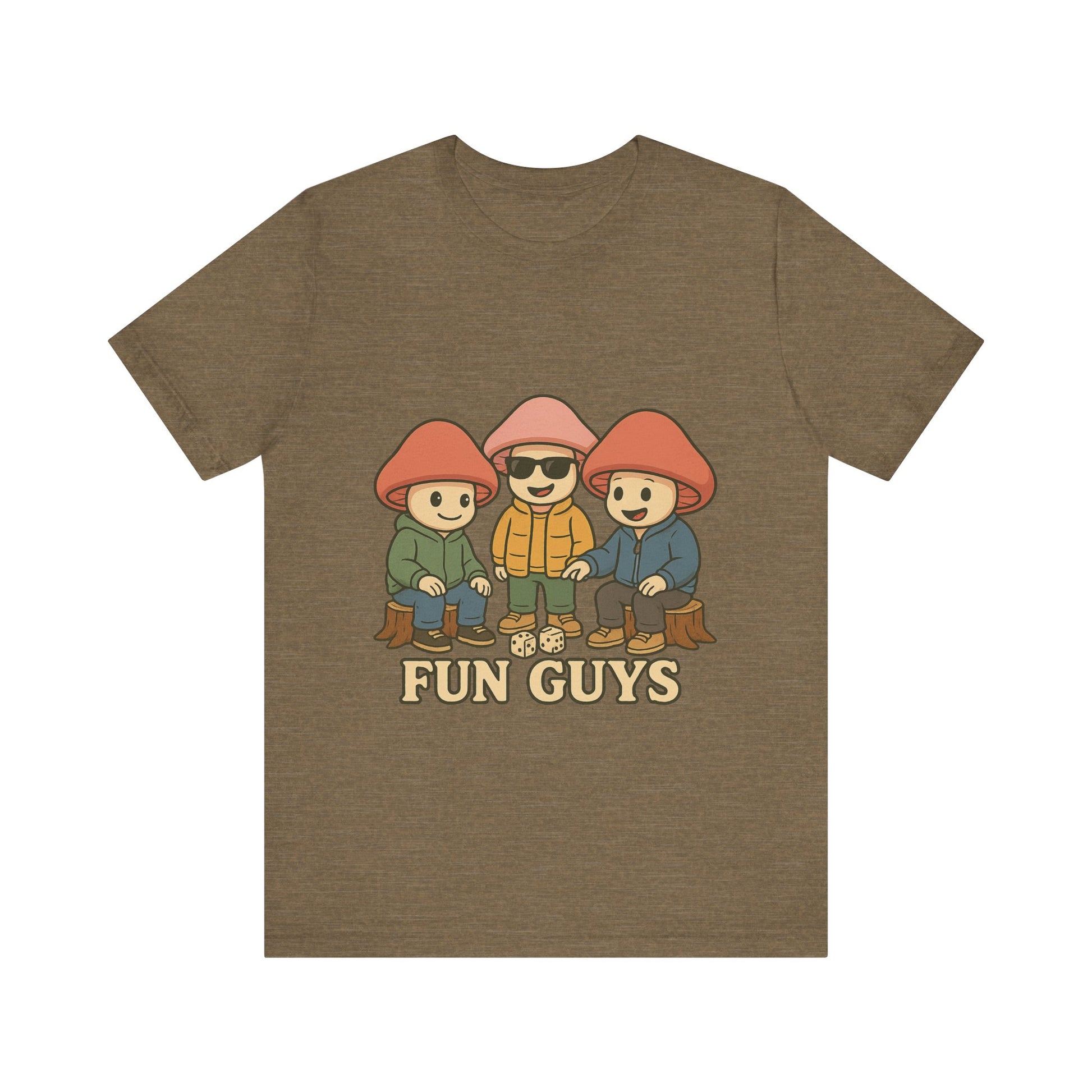 "Fun Guys" Unisex Tee - Whimsical Mushroom Graphic Shirt, Perfect for Nature Lovers, Gifts for Friends, Casual Wear, Mushroom [...]