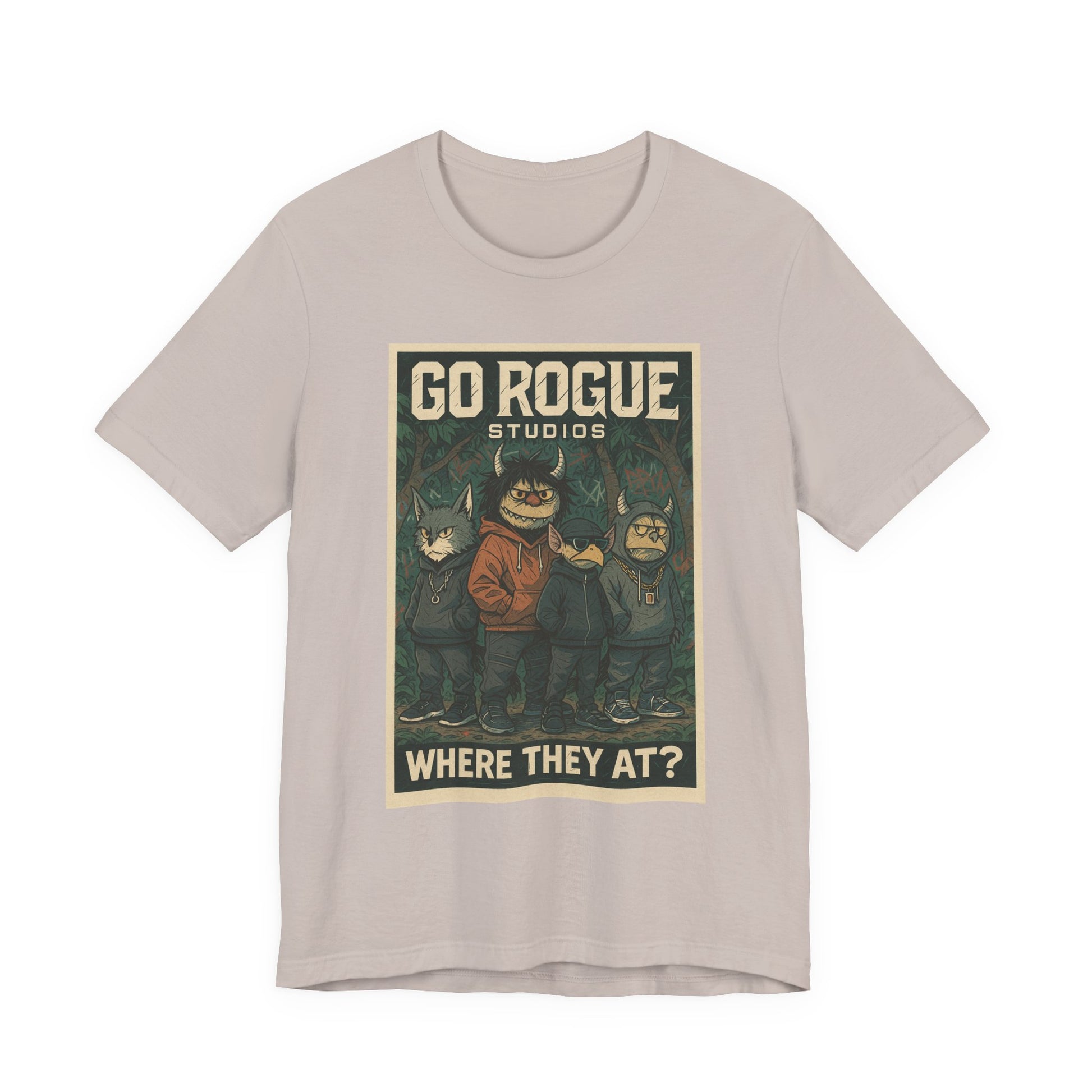Retro Graphic Tee - Go Rogue Studios, Unisex Short Sleeve, Vintage T-Shirt, Unique Gift, Everyday Wear, Casual Style