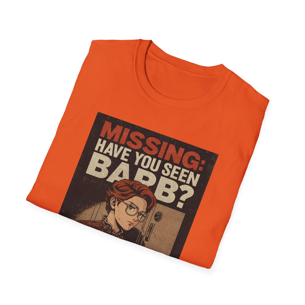 Missing Barb Reward T-Shirt, Vintage Style Tee, Unisex Softstyle Shirt, Unique Gift, Stranger Things Fans