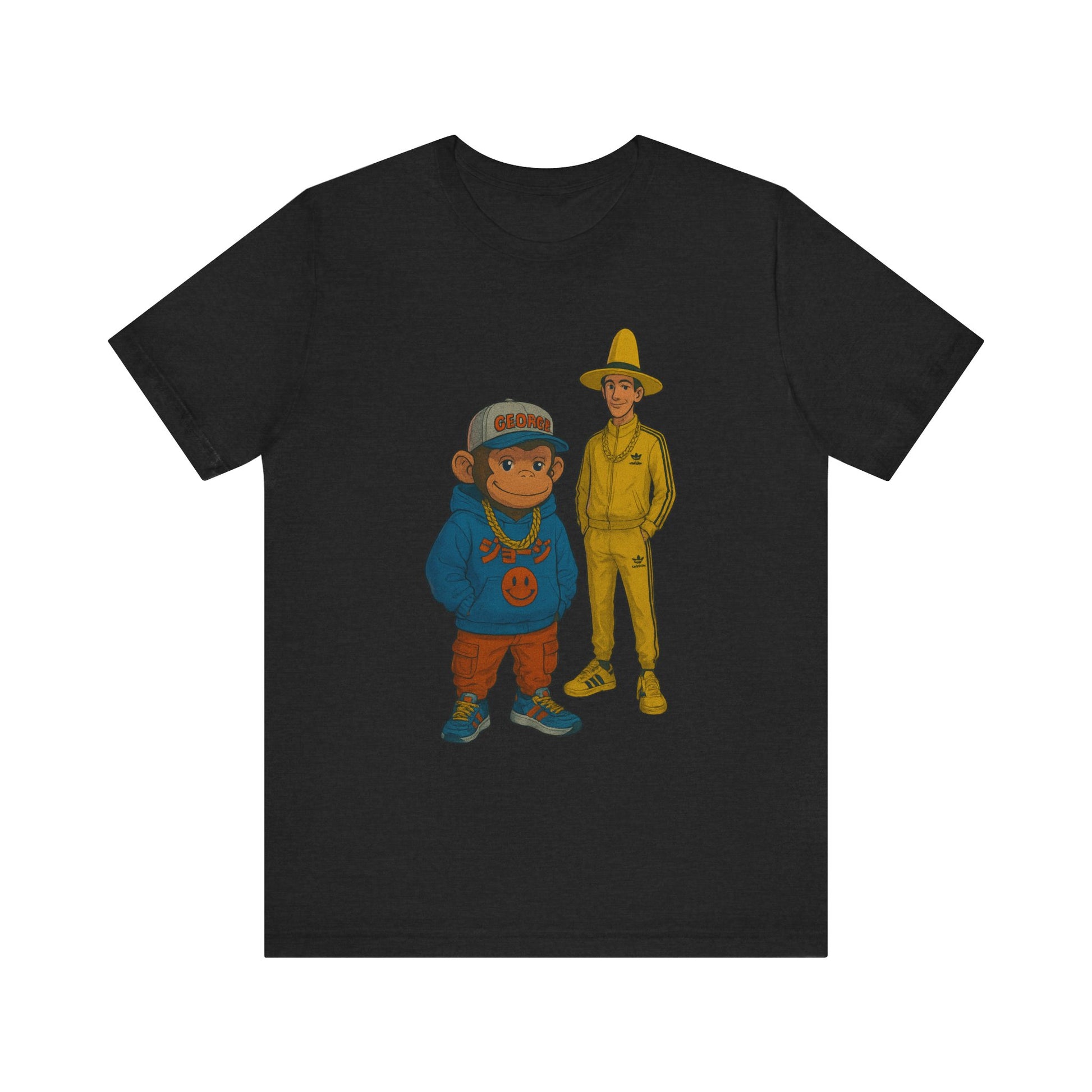 Curious George Stylish Graphic Tee Featuring Cool Characters, Casual Wear, Gift for Friends, Fun Summer Outfits, Unique Streetwear