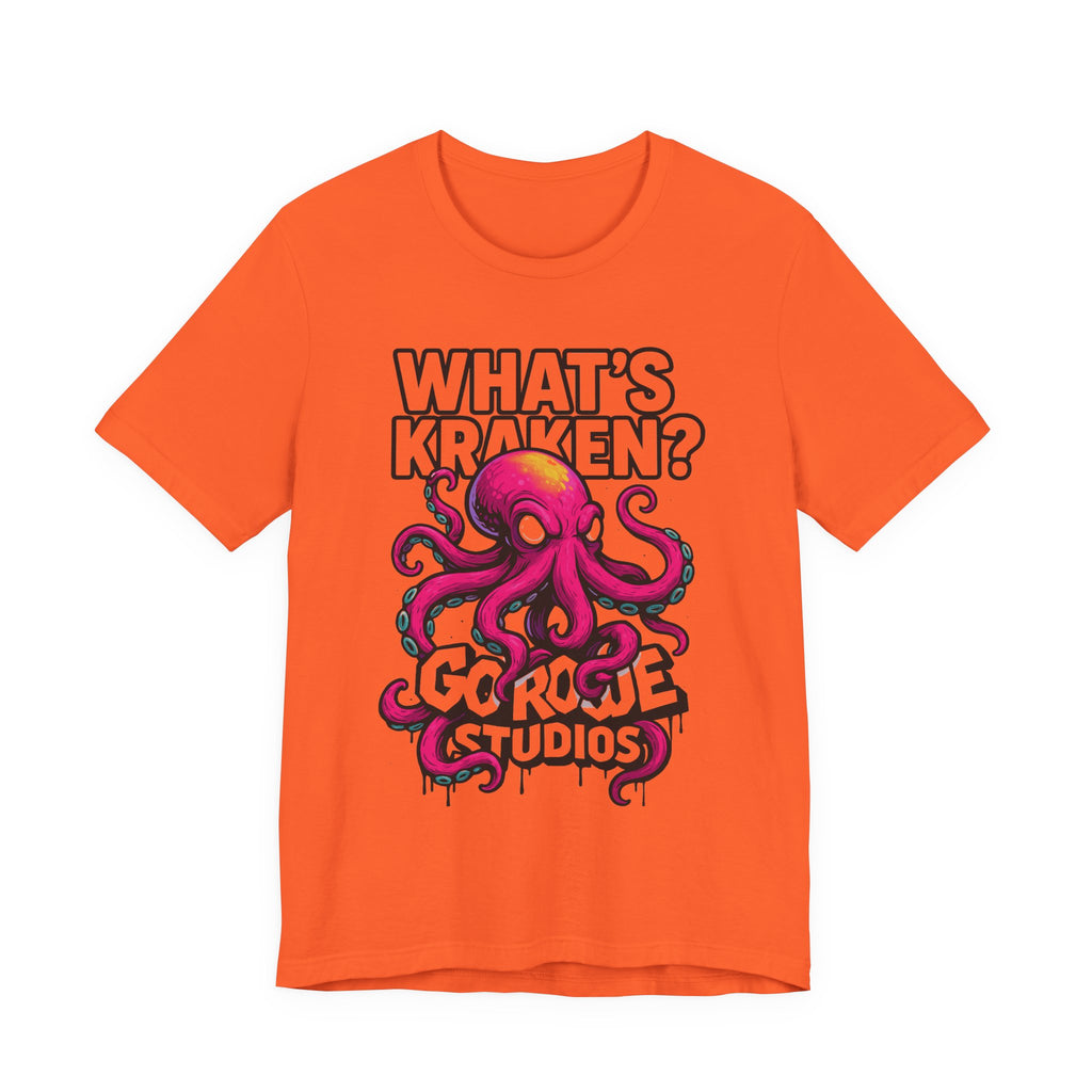 What's Kraken? Unisex Octopus Tee, Funny Shirt, Unique Gift for Ocean Lovers, Birthday, Beachwear, Casual Style, Marine Life