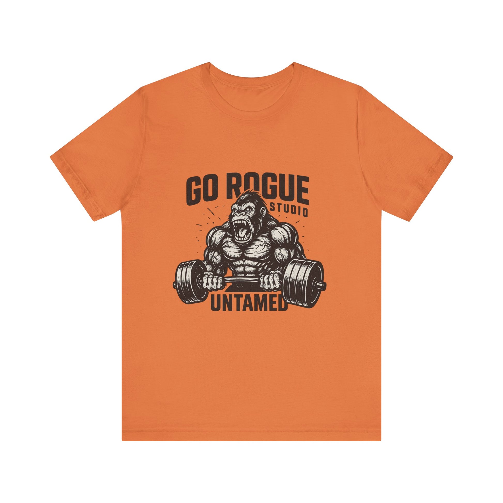 Gym Motivational Tee - Go Rogue Studio, Workout Shirt, Fitness Apparel, Unisex Exercise Tee, Casual Gym Wear, Untamed Fitness Designs