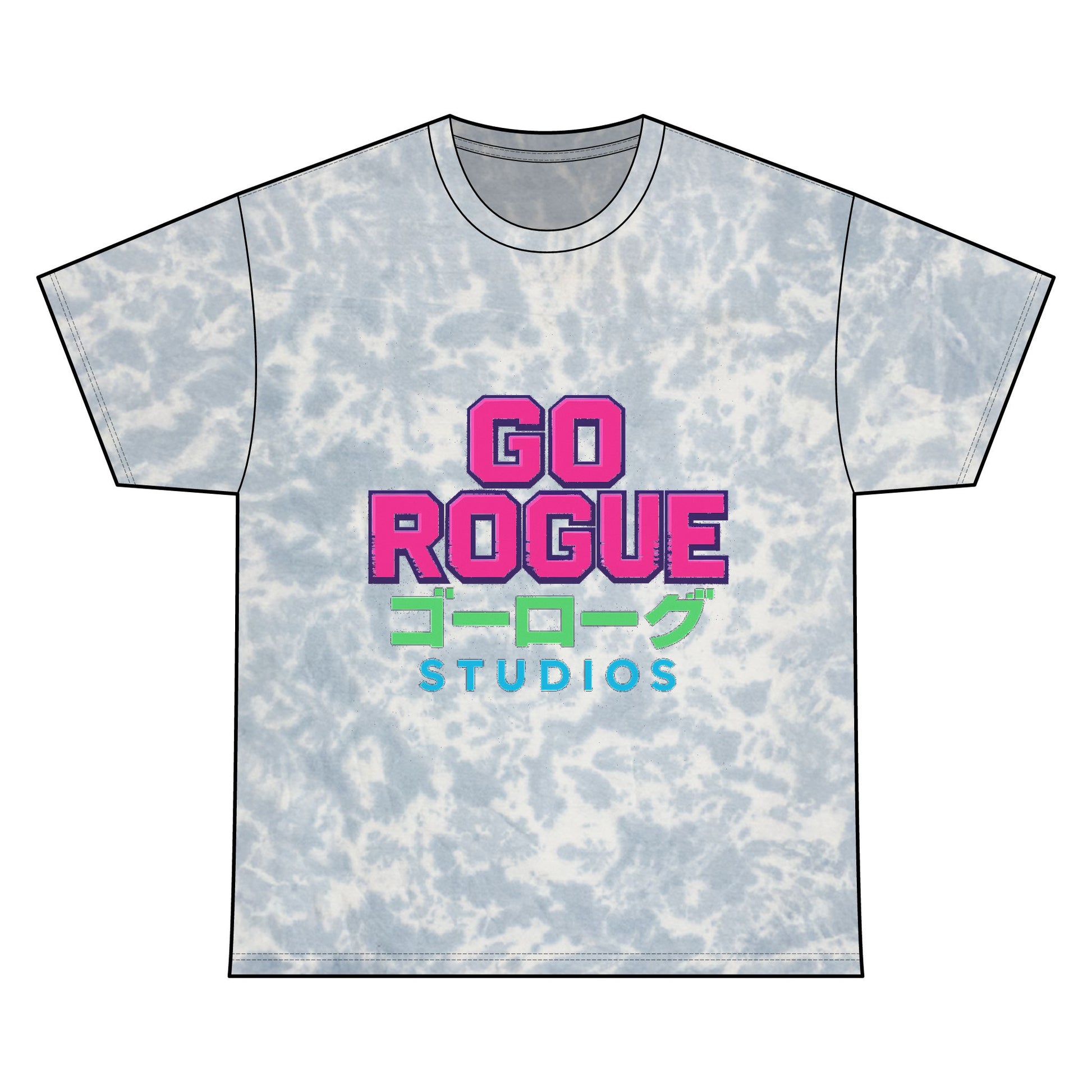 Retro Tie Dye Graphic Tee, Go Rogue Cotton T-Shirt, Colorful Unisex Shirt, Casual Summer Wear, Festival Clothing, Edgy Streetwear