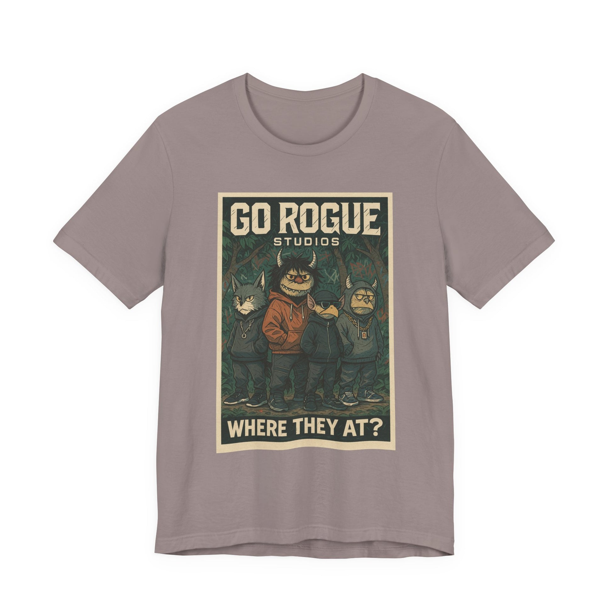Retro Graphic Tee - Go Rogue Studios, Unisex Short Sleeve, Vintage T-Shirt, Unique Gift, Everyday Wear, Casual Style