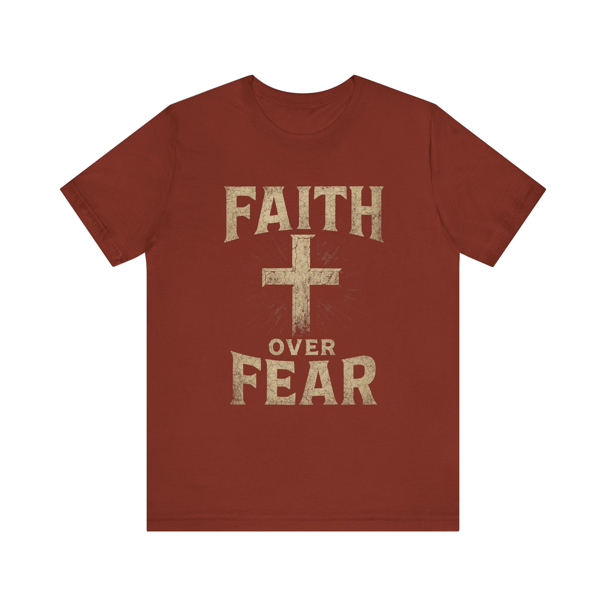 Faith Over Fear Tee, Inspirational Shirt, Christian Apparel, Everyday Wear, Gift for Believers, Faith-Based Clothing