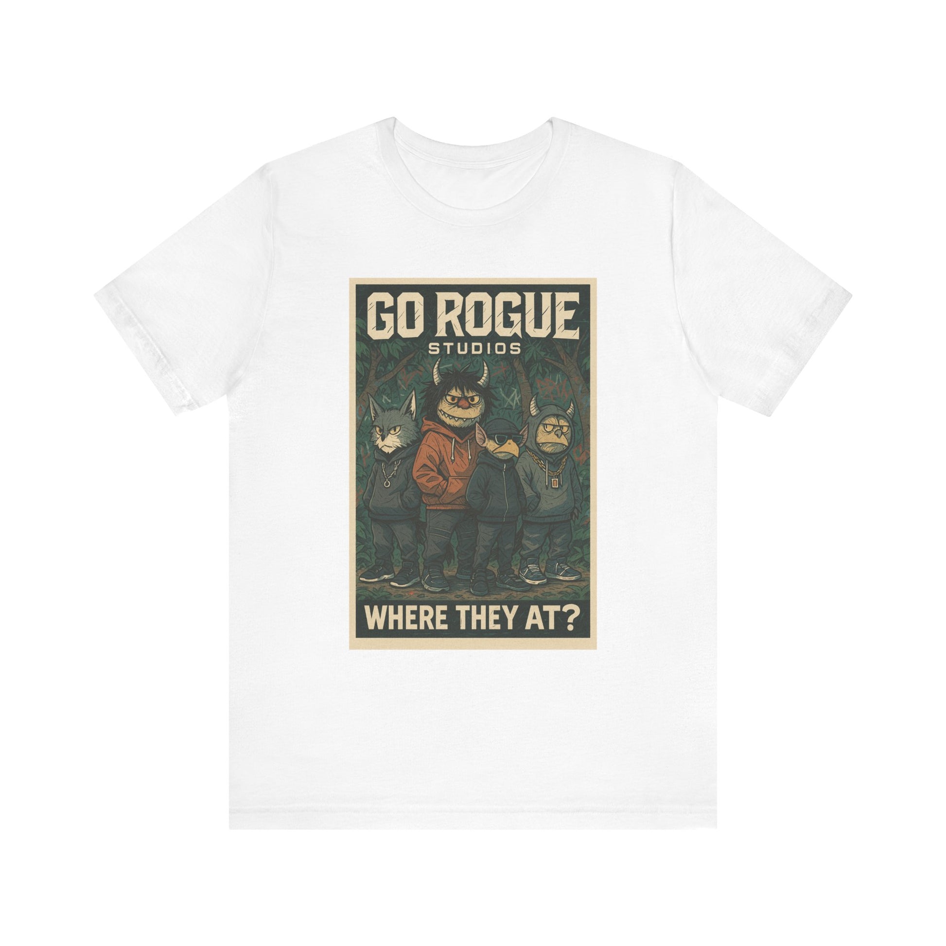 Retro Graphic Tee - Go Rogue Studios, Unisex Short Sleeve, Vintage T-Shirt, Unique Gift, Everyday Wear, Casual Style