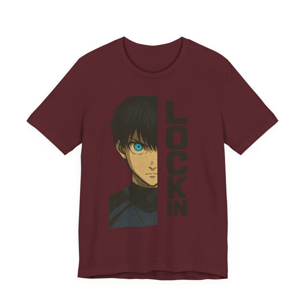 Lock In Unisex Tee, Casual Tee, Graphic T-Shirt, Gift for Fans, Anime Merch, Everyday Wear