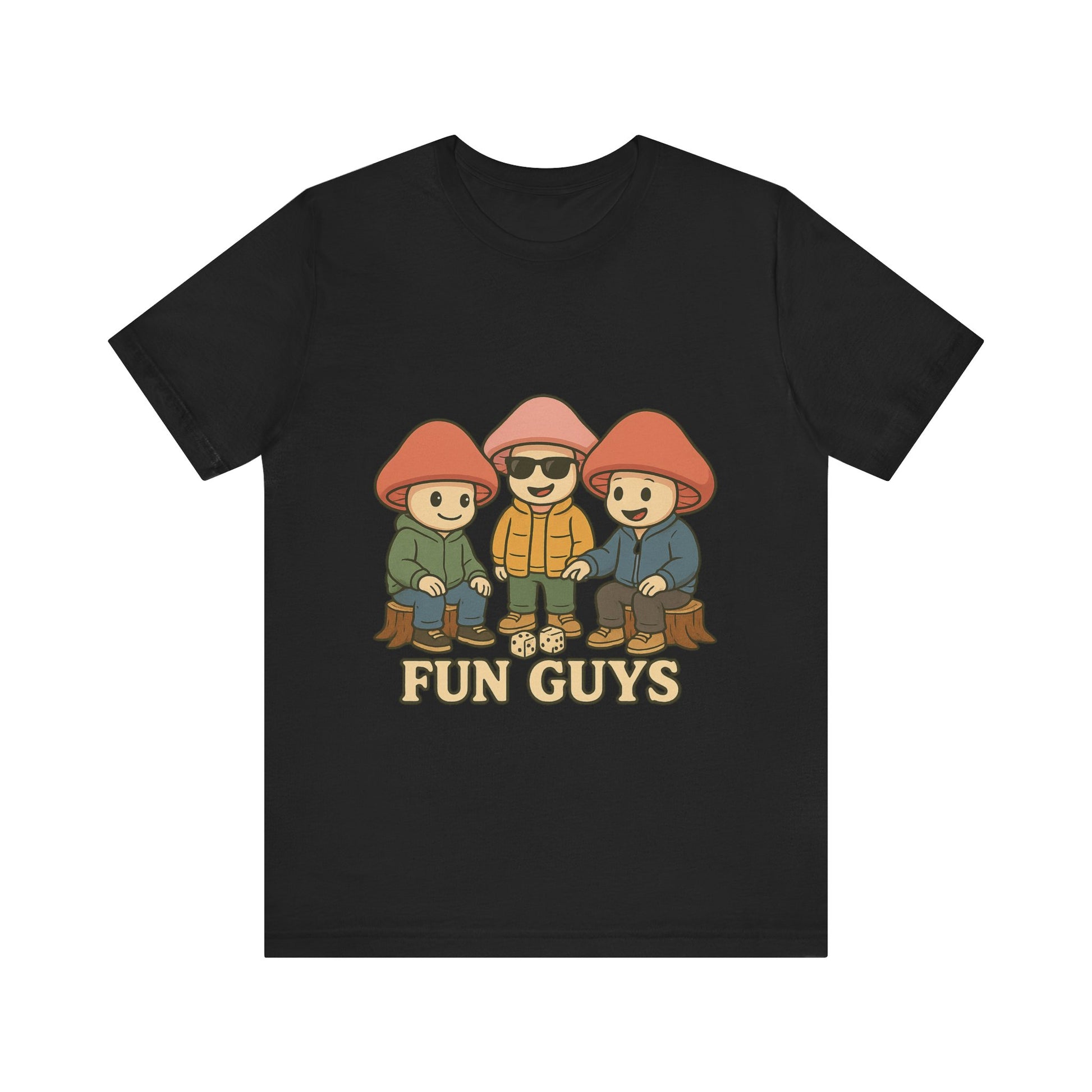 "Fun Guys" Unisex Tee - Whimsical Mushroom Graphic Shirt, Perfect for Nature Lovers, Gifts for Friends, Casual Wear, Mushroom [...]