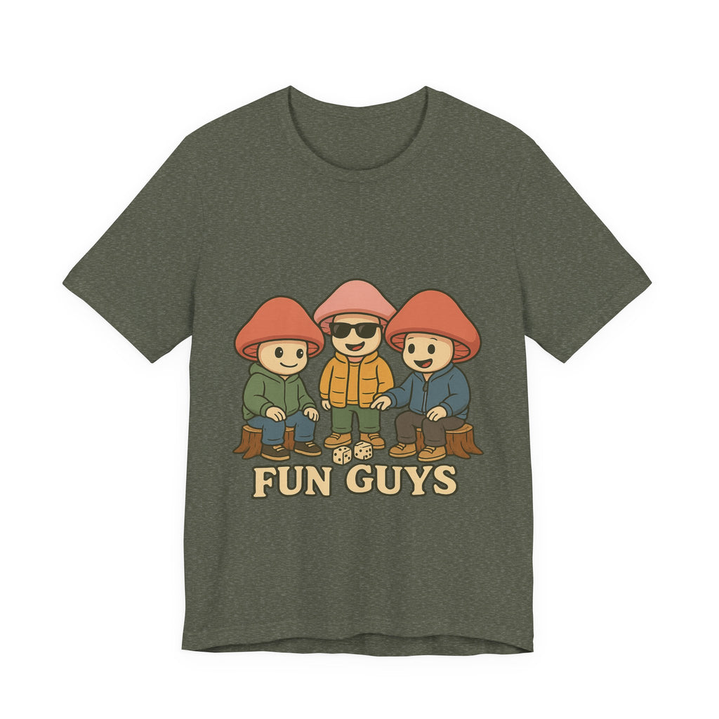 "Fun Guys" Unisex Tee - Whimsical Mushroom Graphic Shirt, Perfect for Nature Lovers, Gifts for Friends, Casual Wear, Mushroom [...]