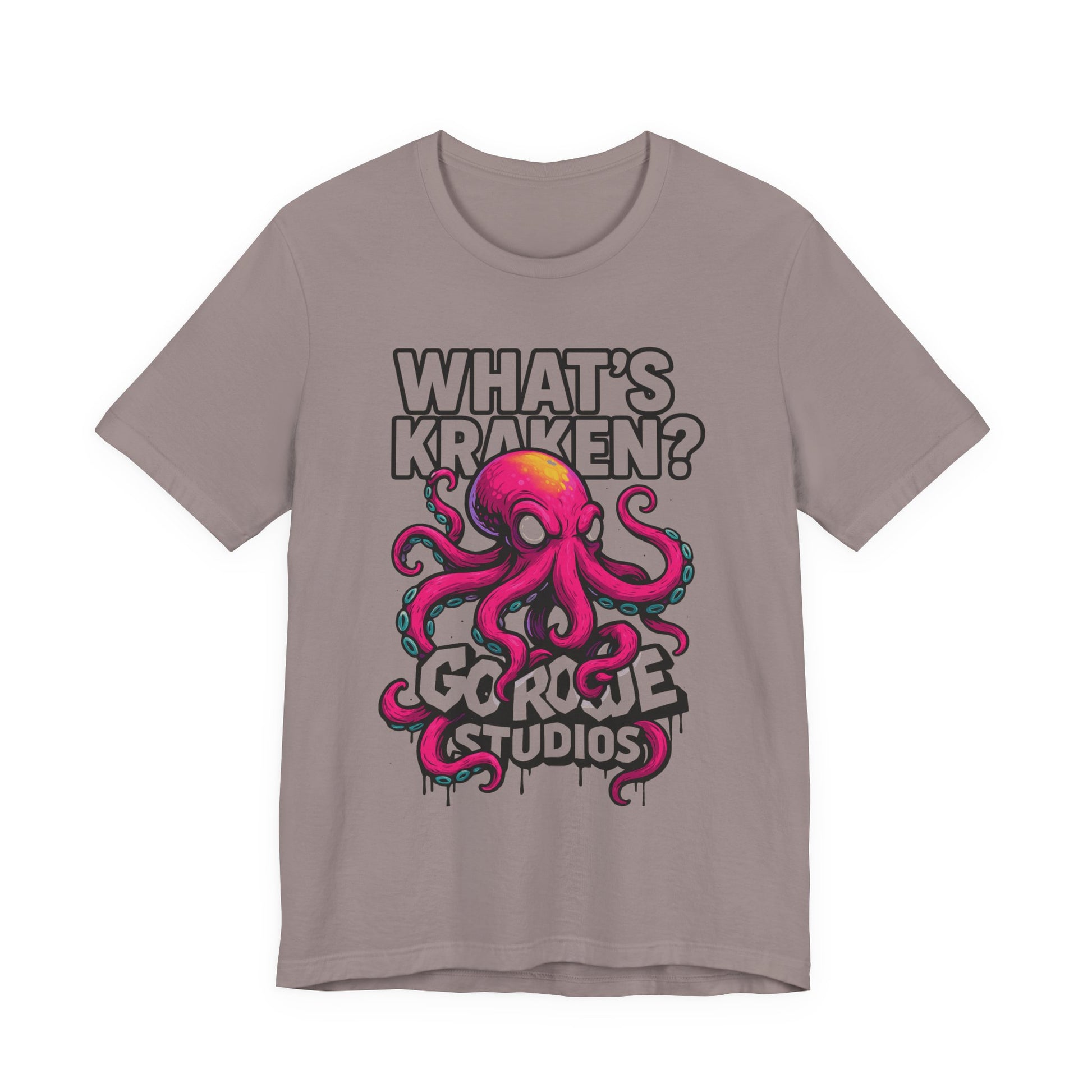 What's Kraken? Unisex Octopus Tee, Funny Shirt, Unique Gift for Ocean Lovers, Birthday, Beachwear, Casual Style, Marine Life