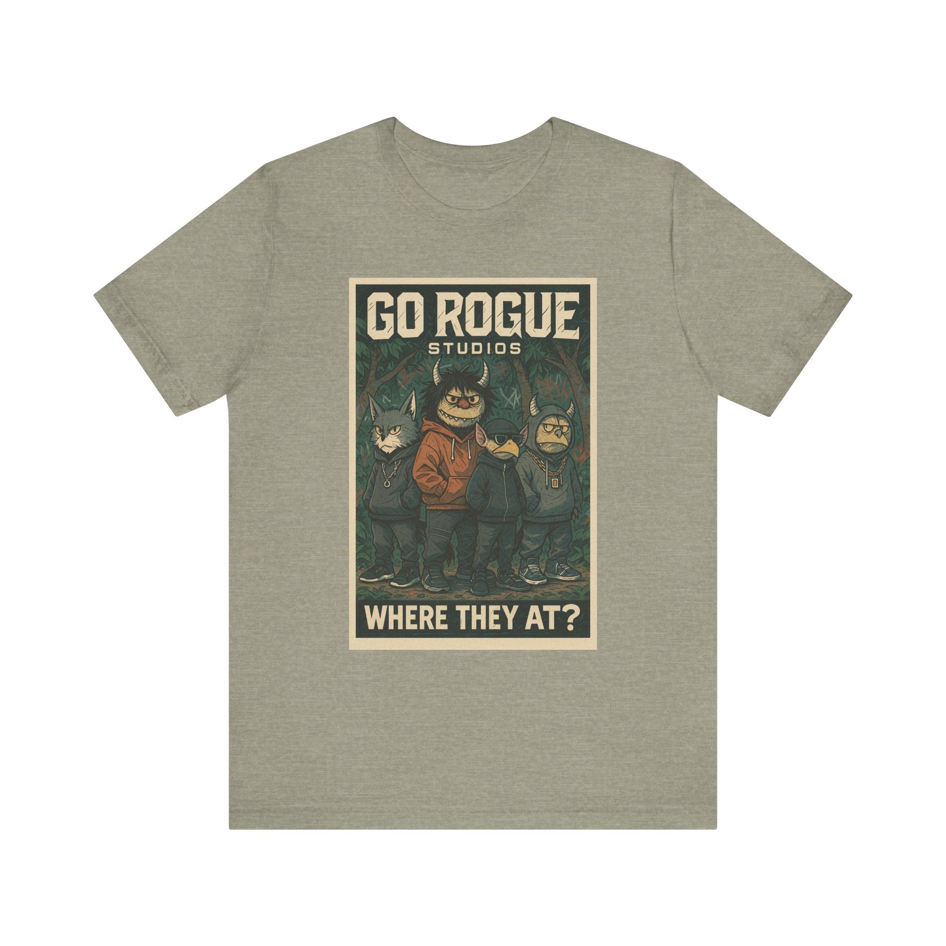 Retro Graphic Tee - Go Rogue Studios, Unisex Short Sleeve, Vintage T-Shirt, Unique Gift, Everyday Wear, Casual Style