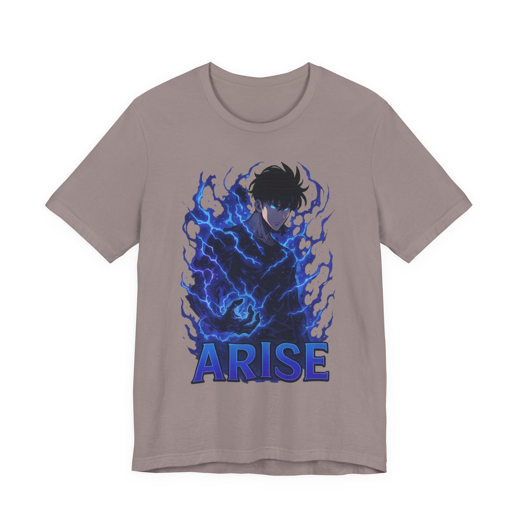 Sung Jinwoo from Solo Leveling-Electric Vibes Graphic Tee, Unisex Comfort T-Shirt, Casual Everyday Wear, Anime Inspired Top, Gift for Fans, Print on Demand