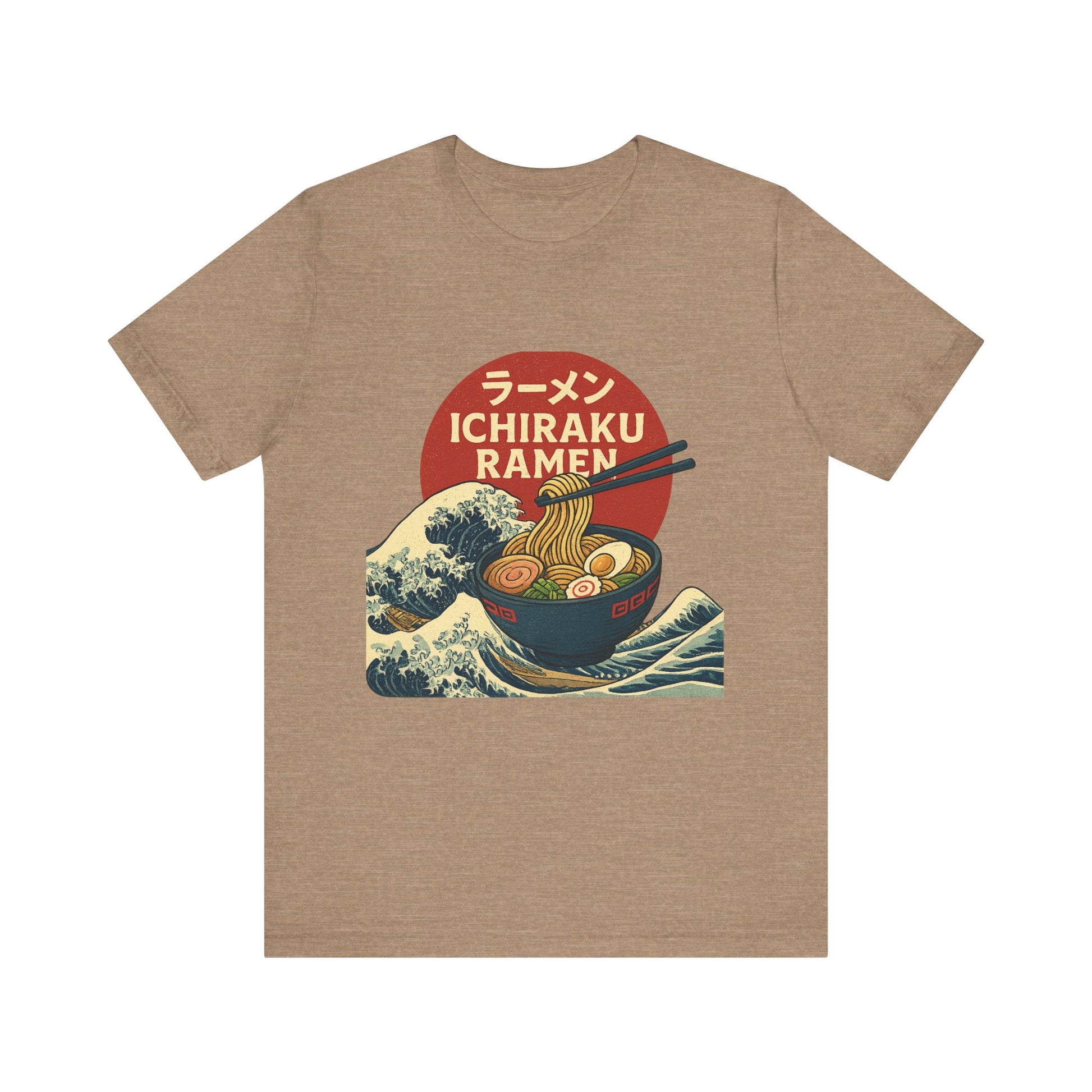 Naruto themed Ichiraku Ramen Unisex Tee, Cozy Anime Merch, Foodie Gift, Casual Streetwear, Perfect for Ramen Lovers, Unique Gift Idea