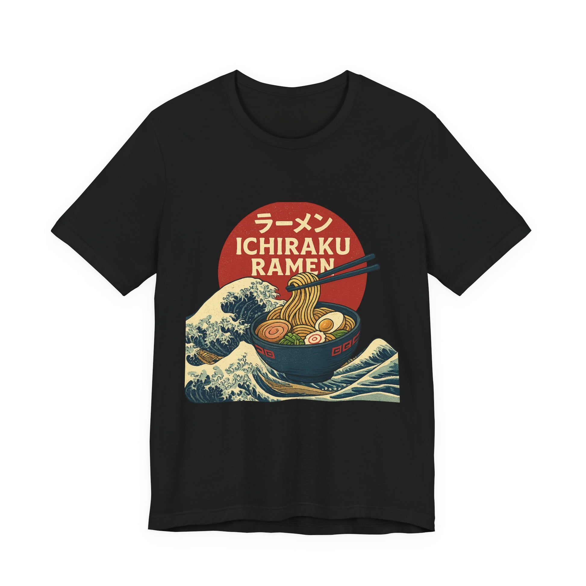Naruto themed Ichiraku Ramen Unisex Tee, Cozy Anime Merch, Foodie Gift, Casual Streetwear, Perfect for Ramen Lovers, Unique Gift Idea