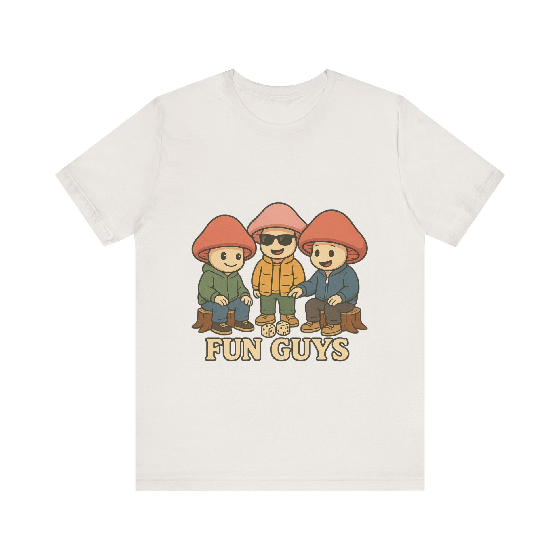 "Fun Guys" Unisex Tee - Whimsical Mushroom Graphic Shirt, Perfect for Nature Lovers, Gifts for Friends, Casual Wear, Mushroom [...]