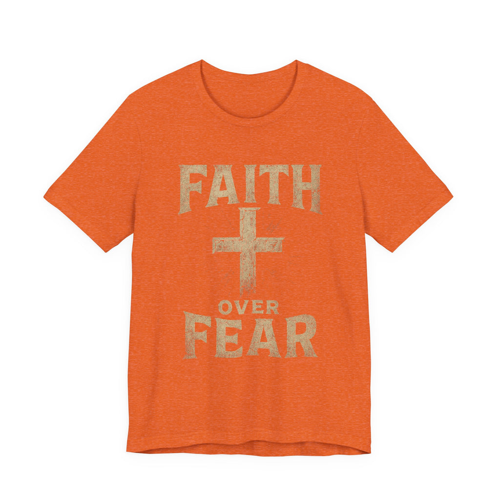 Faith Over Fear Tee, Inspirational Shirt, Christian Apparel, Everyday Wear, Gift for Believers, Faith-Based Clothing