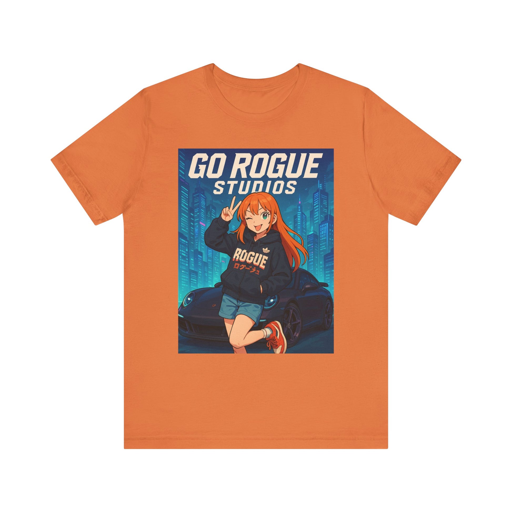 Anime-Inspired Rogue Studios Tee, Casual Unisex T-Shirt, Geek Gift, Streetwear, Trendy Apparel, Birthday, Art Enthusiast