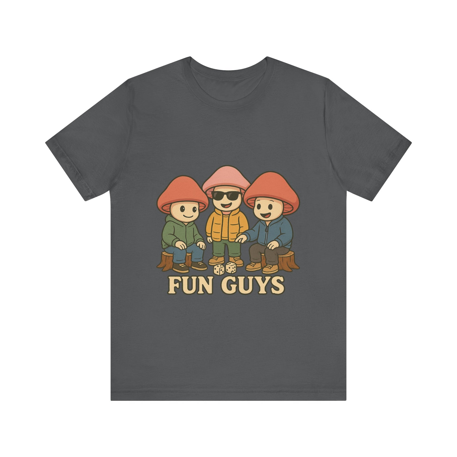 "Fun Guys" Unisex Tee - Whimsical Mushroom Graphic Shirt, Perfect for Nature Lovers, Gifts for Friends, Casual Wear, Mushroom [...]