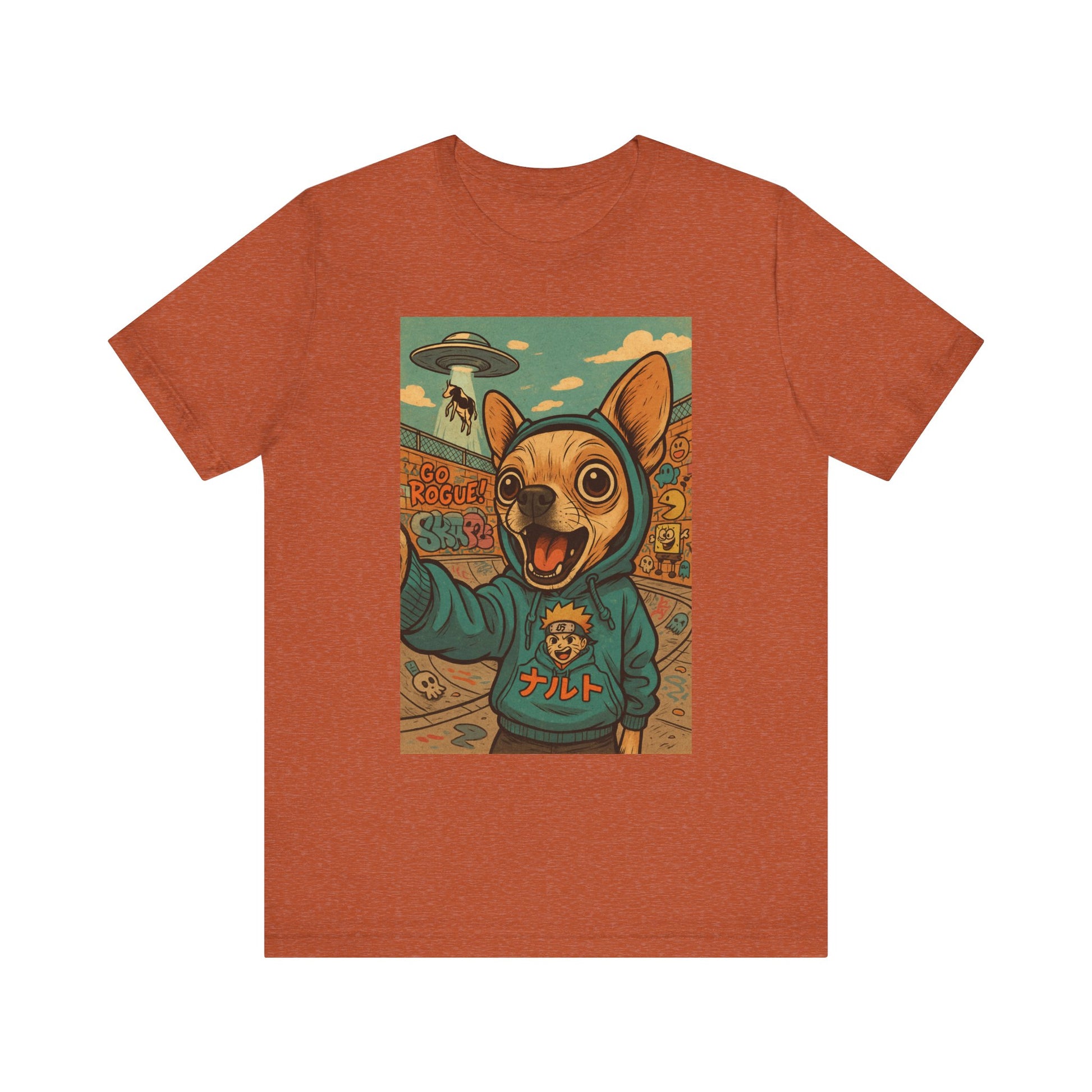 Charming Alien Dog Tee, Fun Graphic T-Shirt for Dog Lovers, Quirky Pet Apparel, Perfect Gift for Every Occasion, Unique Dog Owner Gift