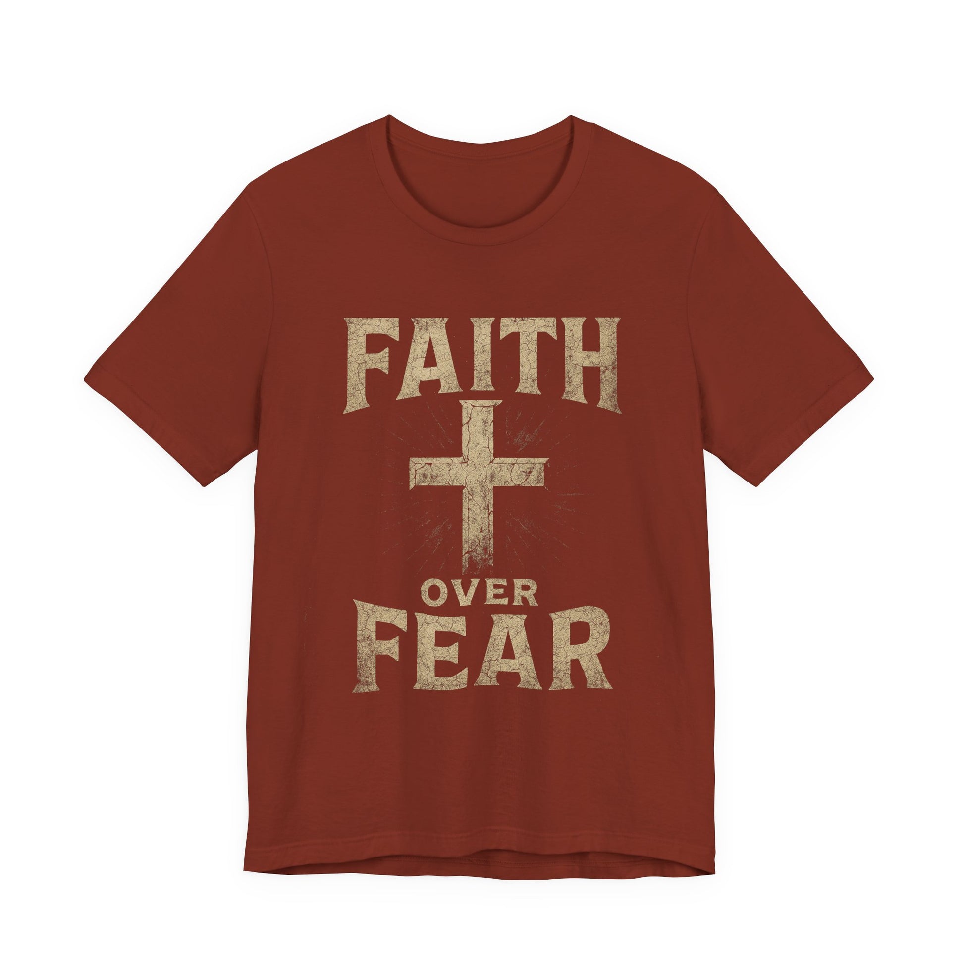 Faith Over Fear Tee, Inspirational Shirt, Christian Apparel, Everyday Wear, Gift for Believers, Faith-Based Clothing