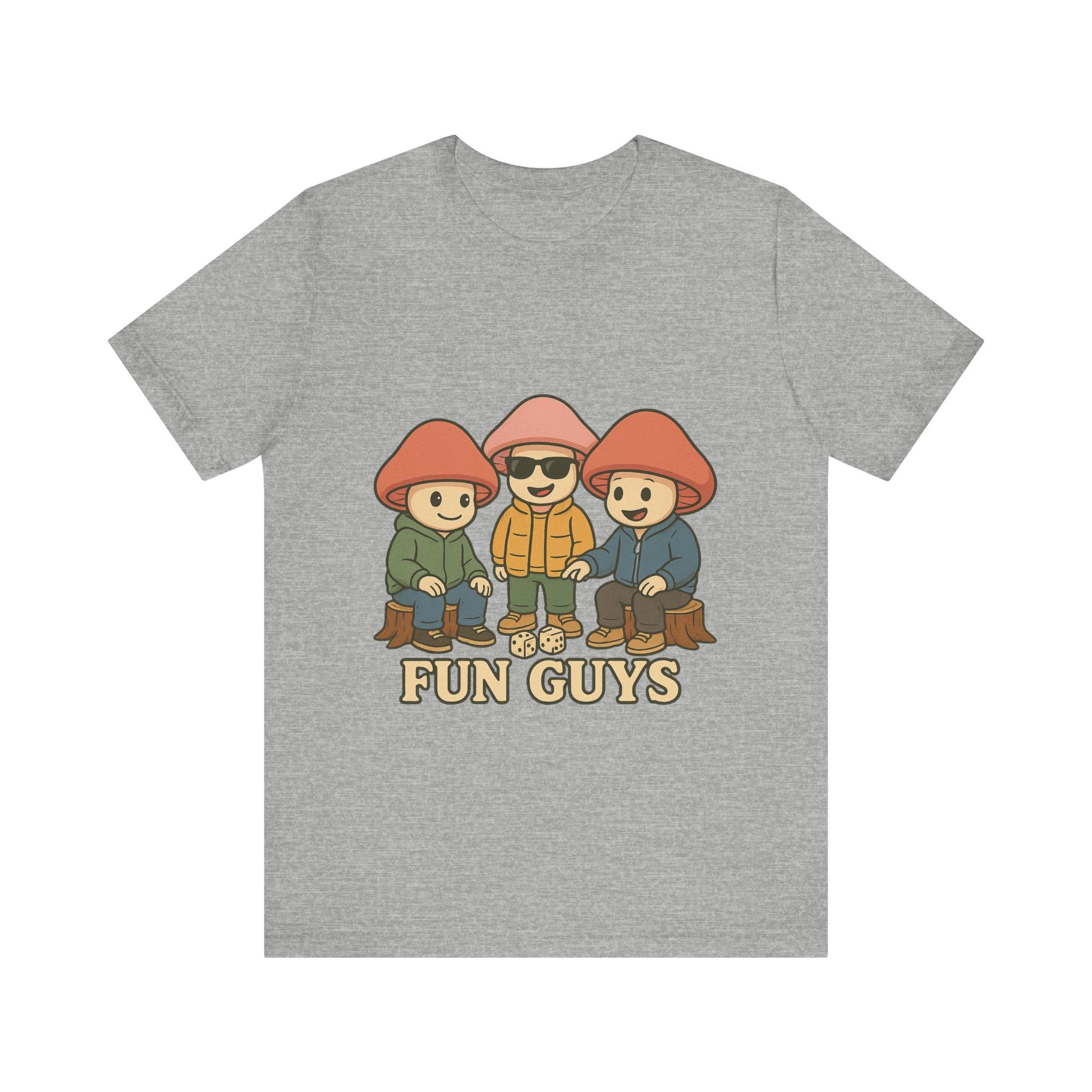 "Fun Guys" Unisex Tee - Whimsical Mushroom Graphic Shirt, Perfect for Nature Lovers, Gifts for Friends, Casual Wear, Mushroom [...]