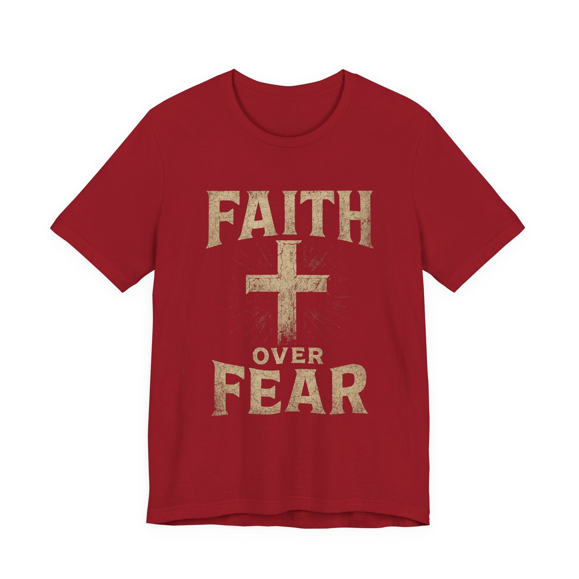 Faith Over Fear Tee, Inspirational Shirt, Christian Apparel, Everyday Wear, Gift for Believers, Faith-Based Clothing